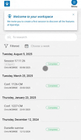xe ai report session list-opt